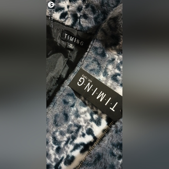 LS LeopardPrint Faux-FurCoat Black - Picture 12 of 16